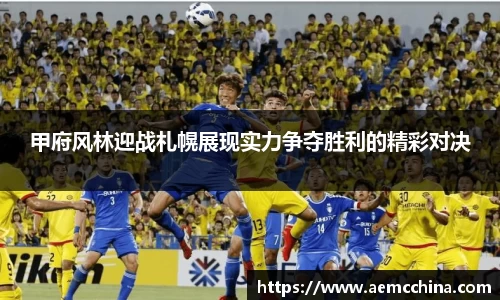 甲府风林迎战札幌展现实力争夺胜利的精彩对决